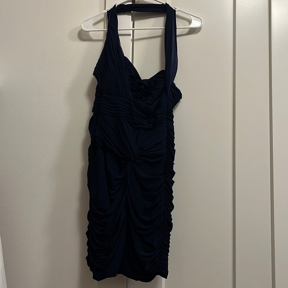 Laundry by Shelli Segal one-shoulder cocktail dress